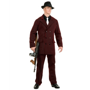 Adult Men's Roaring 20s 6 Button Gangster Costume Double Breasted Suit - Mens Large (42-44) 42-44" chest~ 5'8" - 6'2" approx 175-190lbs