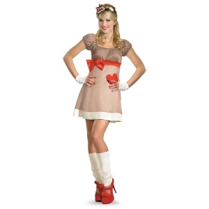 Women's Deluxe Ms Sock Monkey Dress Costume - Womens Small (4-6) approx 24-26 waist~ 35-37 hips~ 33-35 bust 110-120 lbs