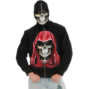 Child Boys Evil Empire Skull Black Hoodie Sweatshirt - X-Small 3-5~ 24-26 waist