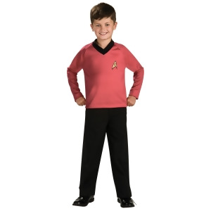 Boys Star Trek Into Darkness Red Engineering Officer Scotty Costume - Boys Large (12-14) for ages 8-10 approx 31"-34" waist~ 55-60" height