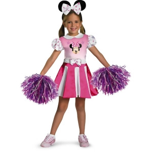Disney Mickey Mouse Clubhouse Minnie Mouse Cheerleader Costume - Toddler (2T) approx 20-21" chest~ 19-20" waist for 30-34" height & 27-30 lbs