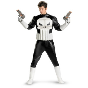 Marvel Adults Mens Punisher Muscle Costume - XXL (2XL 50-52) 50-52" chest~ 5'11" - 6'1" approx 260-280lbs
