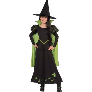 Childs Girls Wicked Witch Of The West Oz Costume - Girls Large (12-14)