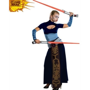 Women's Star Wars Clone Wars Asajj Ventress Costume Womens Standard 12 approx 38-40 bust 28-32 waist - All