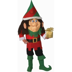 Deluxe Adult Large Santa's Elf Mascot Parade Costume 44 Standard 42-44 42-44 chest 5'9 5'11 approx 160-185lbs - All