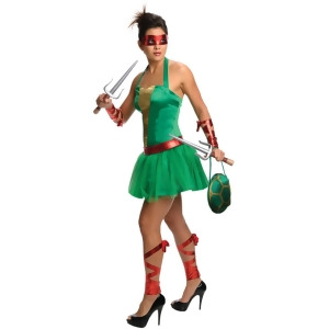 Womens Teenage Mutant Ninja Turtles Raphael Dress Costume - Womens Medium (8-10)