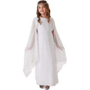 Child Girls Deluxe Lord of the Rings Hobbit Galadriel Angel Princess Elf Costume - Girls Small (4-6)