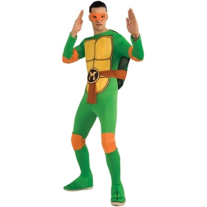 Adults Mens Teenage Mutant Ninja Turtles Michelangelo Costume - Mens Large (42-44)