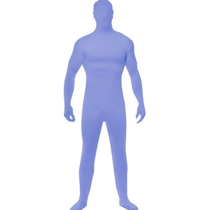 Adults Mens Womens Blue Team Spirit Bodysuit Costume - Mens X-Small (34-36)
