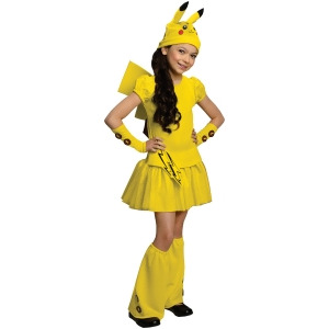 Child Kids Girls Cute Pokemon Pikachu Costume - Girls Large (12-14)