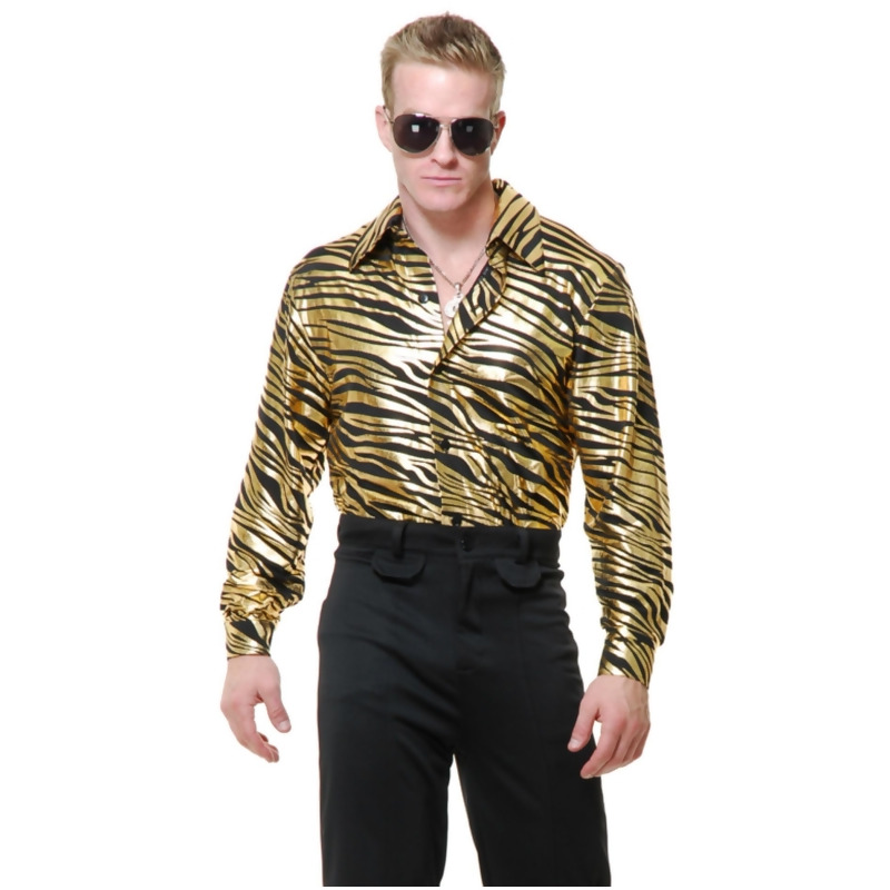 mens zebra shirt