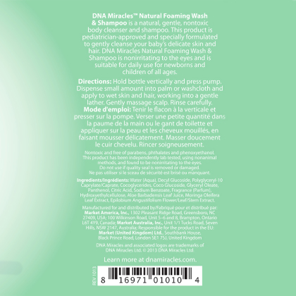 DNA Miracles&reg; Natural Foaming Wash & Shampoo alternate image