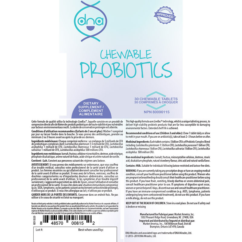 DNA Chewable Probiotics alternate image