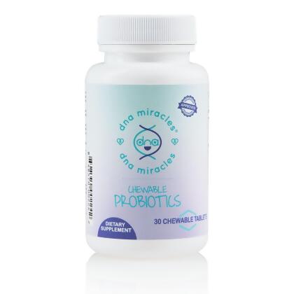 DNA Miracles® Chewable Probiotics - While there are many probiotics for children on the market today, it’s important to know the probiotic supplement you're giving your child will work for their digestive health needs. DNA Miracles® is committed to giving you the best probiotics for...