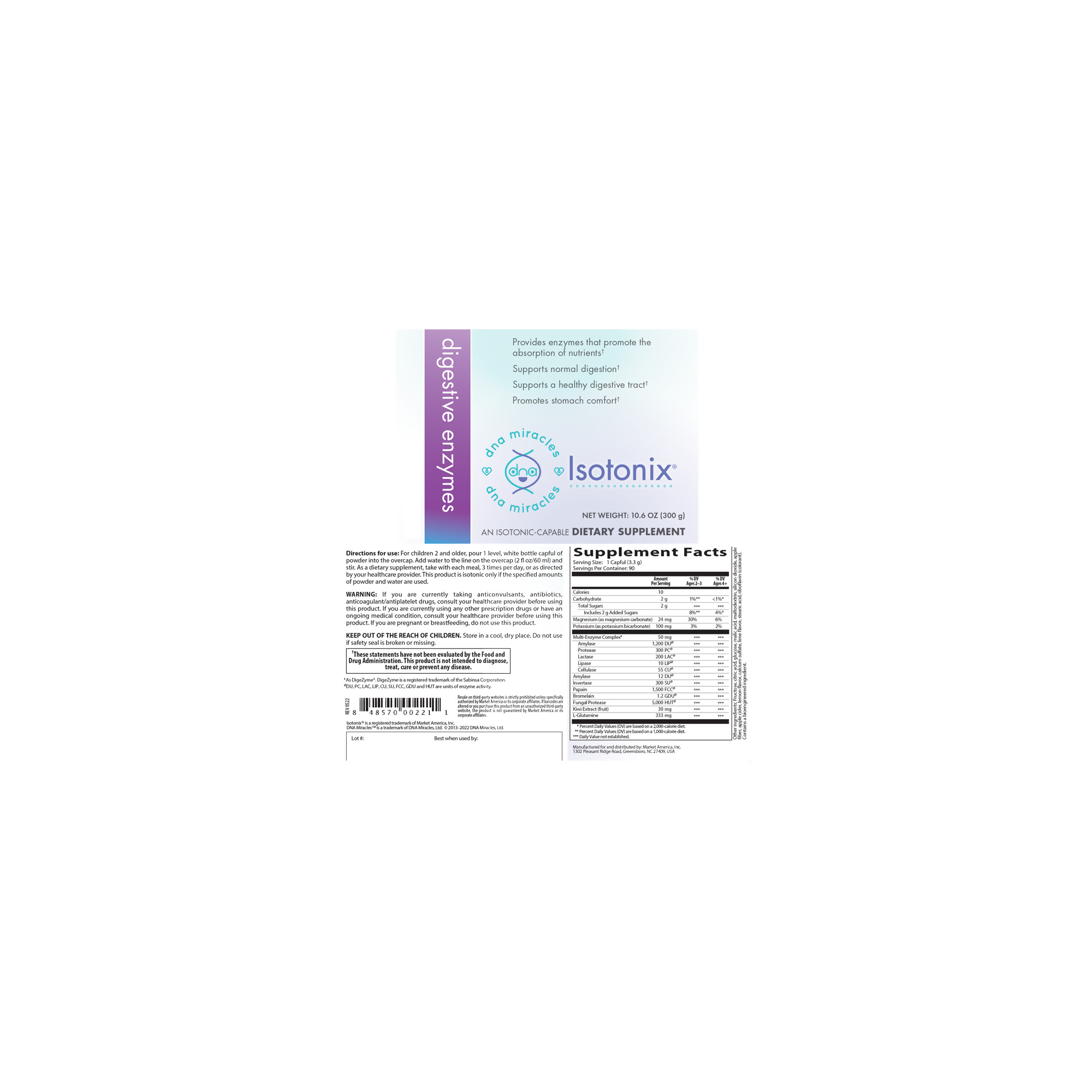 DNA Miracles Isotonix&#174; Digestive Enzymes alternate image