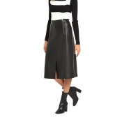 River Island Leather Look Zip Detail Midi Skirt River Island Leather Look Zip Detail Midi Skirt