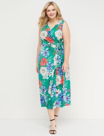 lane bryant green dress