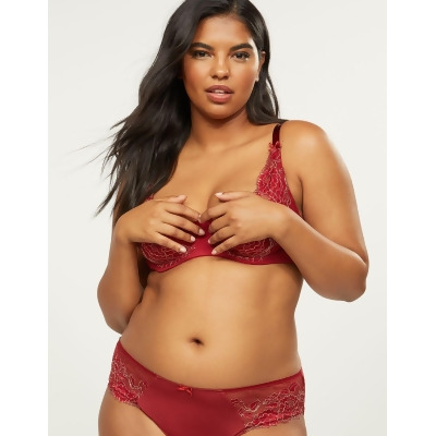 quarter cup lace bra