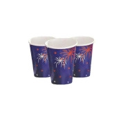 Firecracker Patriotic Cups 12 oz Paper Firecracker Patriotic Cups 12 oz Paper