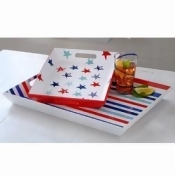 Polka Dot Stars Wooden Trays Wood Assorted Polka Dot Stars Wooden Trays Wood Assorted