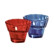 Flowerpot Tealight Assortment 2-1/2 in x 3-1/4 in Glass Flowerpot Tealight Assortment 2-1/2 in x 3-1/4 in Glass