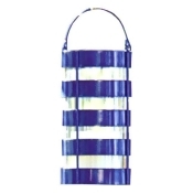 Blue Votive Hurricane with Handle 8 in x 4-1/2 in Metal-Glass Blue Votive Hurricane with Handle 8 in x 4-1/2 in Metal-Glass