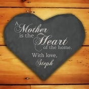Personalised Slate Heart Keepsake Personalised Slate Heart Keepsake