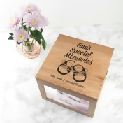 Personalised New Baby Oak Photo Keepsake Box Personalised New Baby Oak Photo Keepsake Box