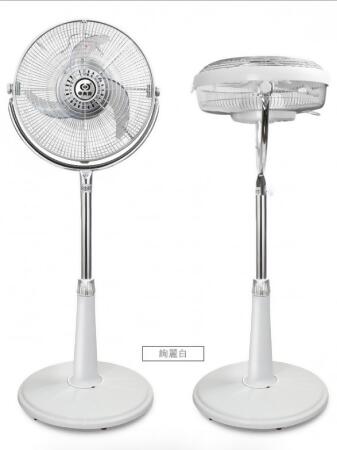 中央牌 14吋DC節能內旋式遙控循環立扇風扇 KDS-141SR 絢麗白 