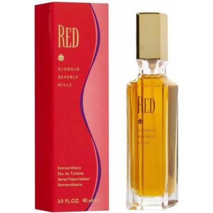 Red by Giorgio Beverly Hills for Women Eau de Toilette Spray 3.0 oz