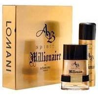 Ab Spirit Millionaire by Lomani for Men 2 Piece Set Includes: 3.4 oz Eau de Toilette Spray + 6.6 oz Deodorant Spray