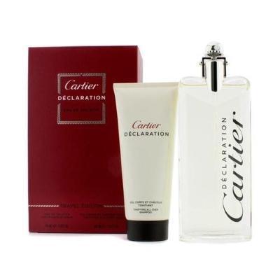 Declaration by Cartier for Men 2 Piece Set Includes: 3.3 oz Eau de Toilette Spray + 3.3 oz All Over Shampoo 