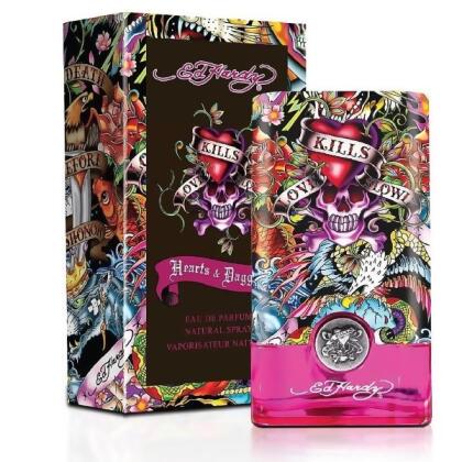 Hearts & Daggers by Ed Hardy for Women Eau de Parfum Spray 3.4 oz