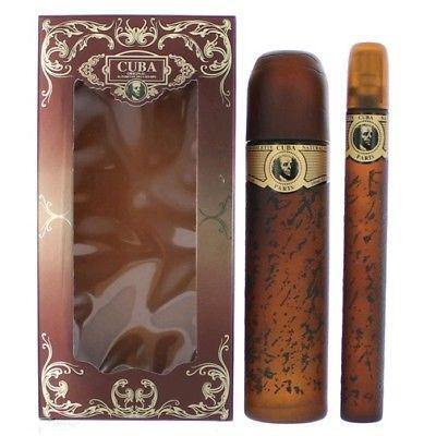 Cuba Gold by Cuba for Men 2 Piece Set Includes: 3.3 oz Eau de Toilette Spray + 1.17 oz Eau de Toilette Spray