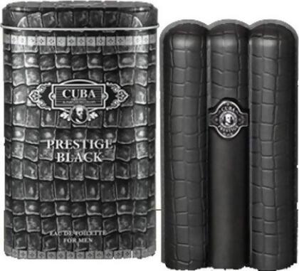 Cuba Prestige Black by Cuba for Men Eau de Toilette Spray 3.0 oz