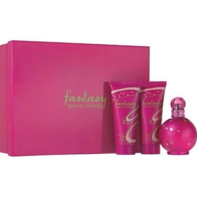 Fantasy by Britney Spears for Women 3 Piece Set Includes: 3.3 oz Eau de Parfum Spray + 3.3 oz Body Lotion + 3.3 oz Shower Gel 