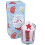 Bomb Cosmetics Christmas 2018 Jelly and Icecream Piped Glass Candle Bomb Cosmetics Christmas 2018 Jelly and Icecream Piped Glass Candle