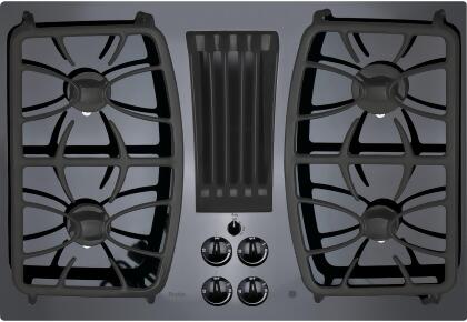 Ge Profile 30 Gas Drop In Cooktop Black Pgp9830djbb From Aj