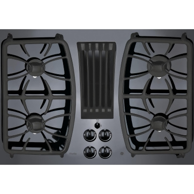 Ge Profile 30 Gas Drop In Cooktop Black Pgp9830djbb From Aj