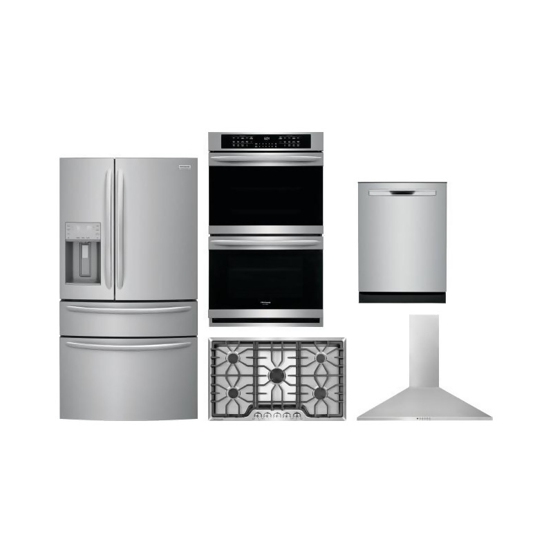 Frigidaire Gallery 5 Piece Kitchen Appliances Package with ...