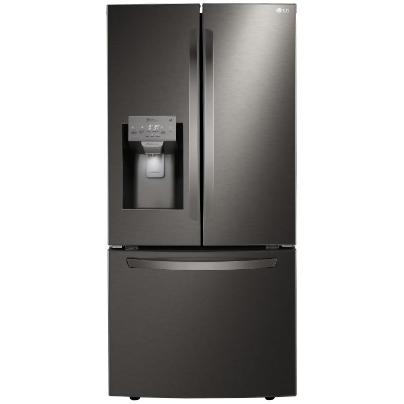 LG 33 Inch Freestanding Refrigerator Black Stainless Steel LRFXS2503D 33 Black Stainless Steel Refrigerator