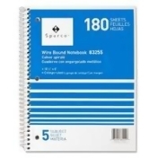 Sparco Quality Wirebound 5-Subject Notebook Sparco Quality Wirebound 5-Subject Notebook