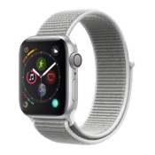 APPLE Watch Series 4 - Silver & Seashell Sports Loop, 40 mm APPLE Watch Series 4 - Silver & Seashell Sports Loop, 40 mm