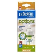 Dr Brown's Wide Necked Baby Feeding Bottle 120ml - 1Pack Dr Brown's Wide Necked Baby Feeding Bottle 120ml - 1Pack