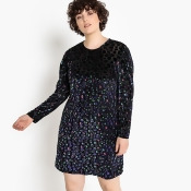 Animal Print Devoré Velvet Dress Animal Print Devoré Velvet Dress