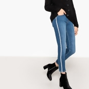 Striped Slim Ankle Grazer Jeans Striped Slim Ankle Grazer Jeans