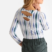 Tie Dye Stretch Jersey Long-Sleeved T-Shirt Tie Dye Stretch Jersey Long-Sleeved T-Shirt