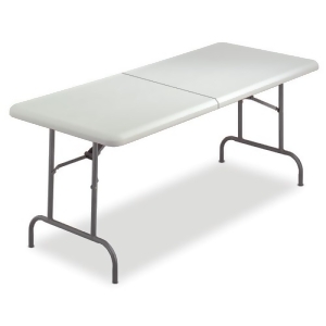 Indestructables Too Bifold Resin Folding Table 60W X 30D X 29H Plati - All