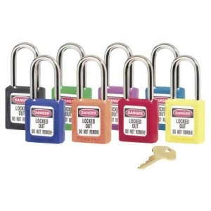 6 Pin Black Safety Lockout Padlock - All