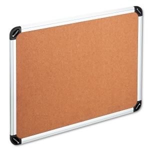 Cork Board With Aluminum Frame 48 X 36 Natural Silver Frame - All